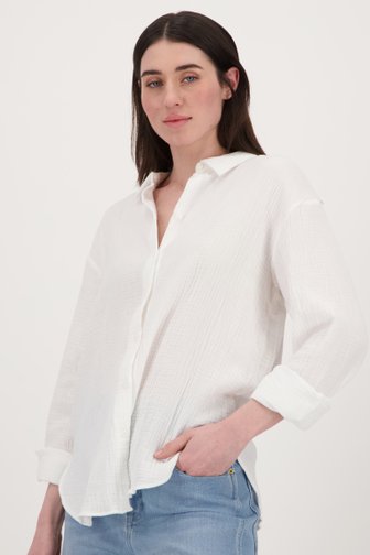 Witte blouse met textuur van JDY voor Dames