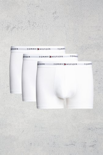 Voorkant van Witte boxershorts - Set van 3 door Tommy Hilfiger voor Heren