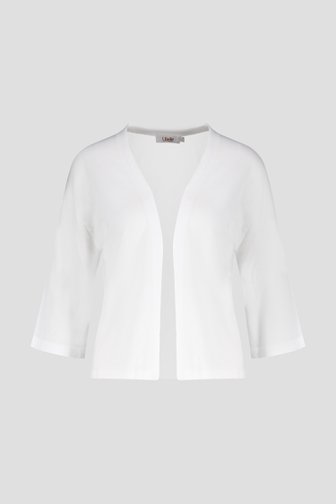 Witte cardigan met halflange mouwen van Libelle voor Dames