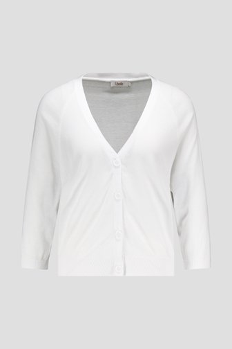 Witte cardigan met V-hals  van Libelle voor Dames