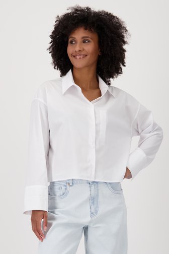 Louise Witte cropped hemdblouse