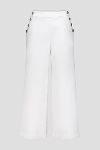 Witte culotte met zilveren knopen van Libelle voor Dames