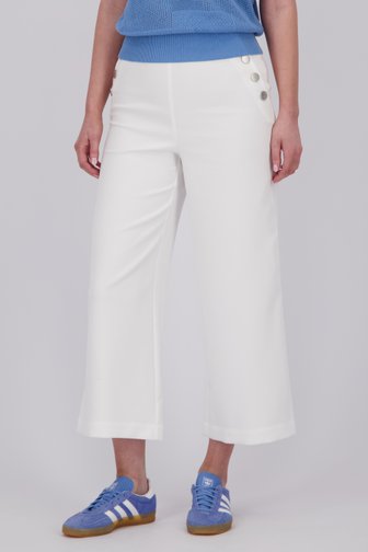 Witte culotte met zilveren knopen van Libelle voor Dames