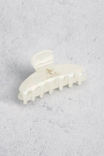 Voorkant van Witte haarspeld met logo door AC by Annelien Coorevits voor Dames