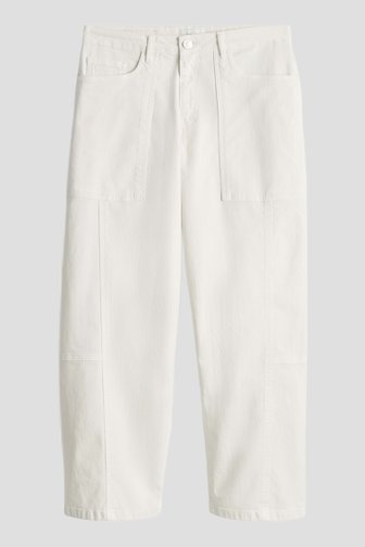 Voorkant van Witte jeans - Barrel fit  door Opus voor Dames