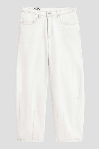 Voorkant van Witte jeans - Barrel fit  door Opus voor Dames
