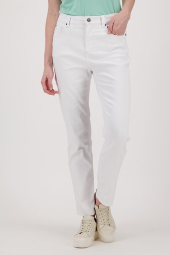 Witte jeans met elastische taille - comfort fit van Anna Montana voor Dames