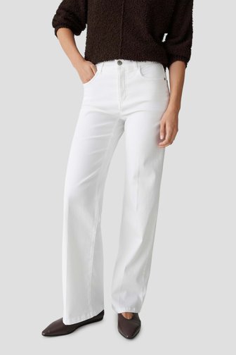 Voorkant van Witte jeans - Wide leg fit  door Opus pants voor Dames
