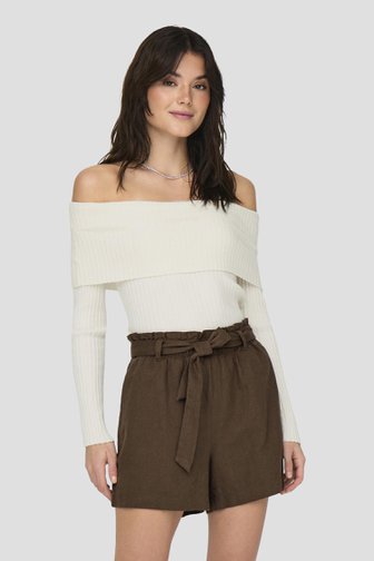 JDY Witte off-shoulder trui