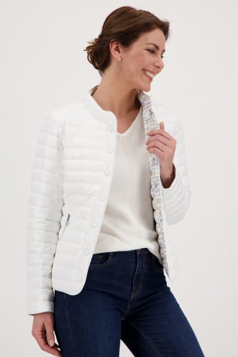 Witte omkeerbare jas van Barbara Lebek voor Dames