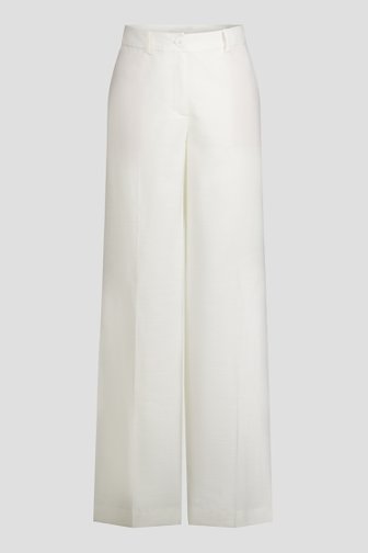 Voorkant van Witte wijde broek door D'Auvry voor Dames