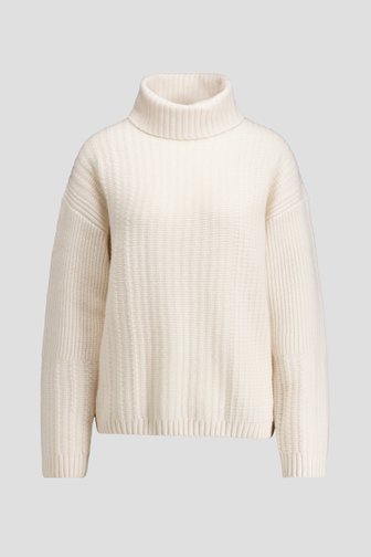Productfoto 1 van Witte wollen trui met col door AC by Annelien Coorevits voor Dames