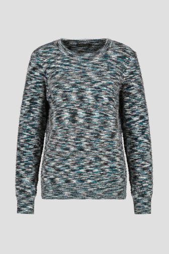 Zachte trui met blauw-grijze print van Claude Arielle voor Dames