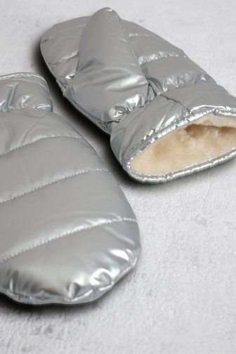 Voorkant van Zilverkleurige wanten door Liberty Island voor Dames