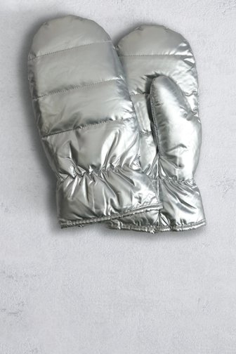 Voorkant van Zilverkleurige wanten door Liberty Island voor Dames