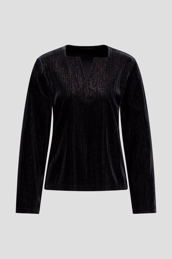 Voorkant van Zwart glitterend truitje door Claude Arielle voor Dames