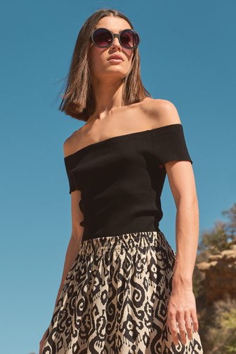 Zwart off-shoulder topje van JDY voor Dames
