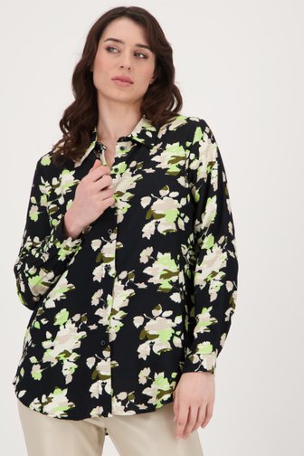 JDY Zwarte blouse met bloemenprint