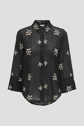 Zwarte blouse met geborduurd motief van JDY voor Dames