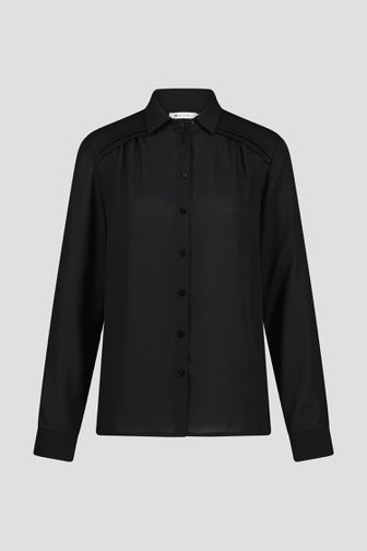 Zwarte blouse met lange mouwen van D'Auvry voor Dames