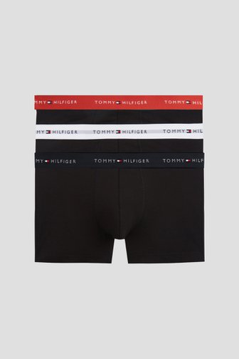 Productfoto 1 van Zwarte boxershorts – Set van 3 door Tommy Hilfiger voor Heren