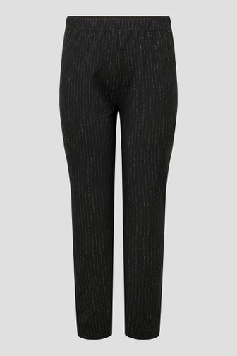 Productfoto 1 van Zwarte broek met glitterstreep door ONLY Carmakoma voor Dames