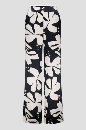 Zwarte broek met zijdelook van D'Auvry voor Dames