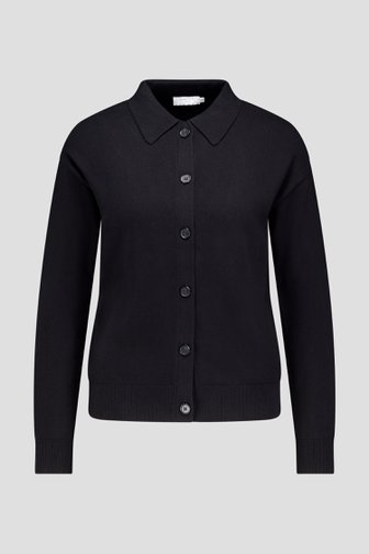 Productfoto 1 van Zwarte cardigan met polokraag door Liberty Island voor Dames