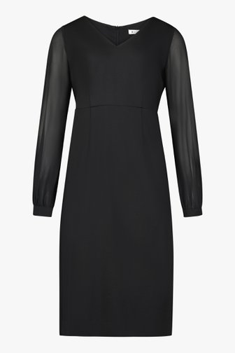 Zwarte kleed met V-hals van D'Auvry voor Dames