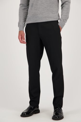 Voorkant van Zwarte kostuumbroek - Regular fit - Rock door Dansaert Black voor Heren