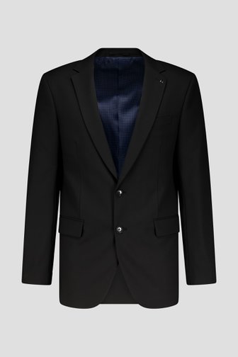 Voorkant van Zwarte kostuumvest - Regular fit - Rock door Dansaert Black voor Heren