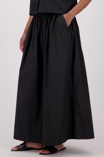 Zwarte midirok met elastische tailleband van JDY voor Dames