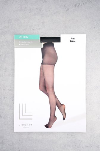 Voorkant van Zwarte panty - 20 den door Liberty Island voor Dames