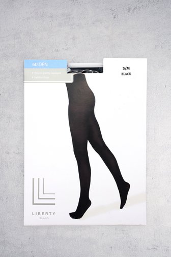 Voorkant van Zwarte panty - 60 den door Liberty Island voor Dames