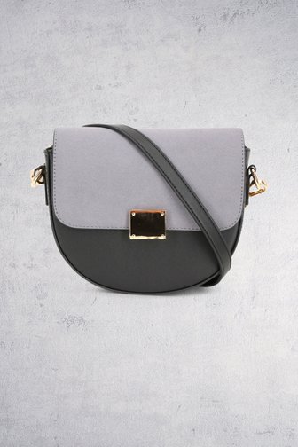 Extra foto 1 van Zwarte schoudertas met suède door Liberty Island voor Dames