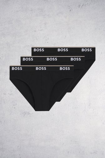 Voorkant van Zwarte slips - Set van 3 door Hugo Boss voor Heren