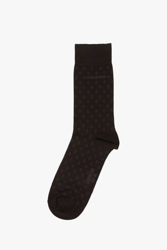 Zwarte sokken met print van Cerruti 1881 voor Heren