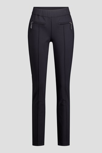 Productfoto 1 van Zwarte stretchbroek met elastische tailleband door Claude Arielle voor Dames