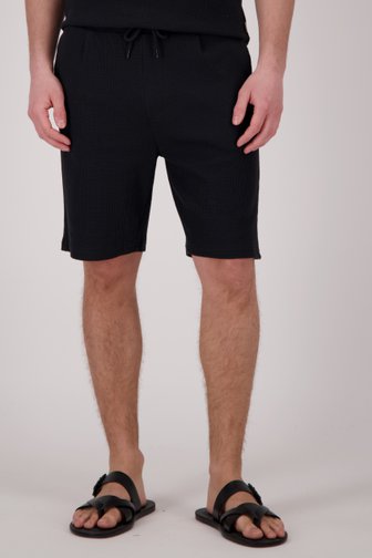 Zwarte structuurgebreide short van ONLY & SONS voor Heren