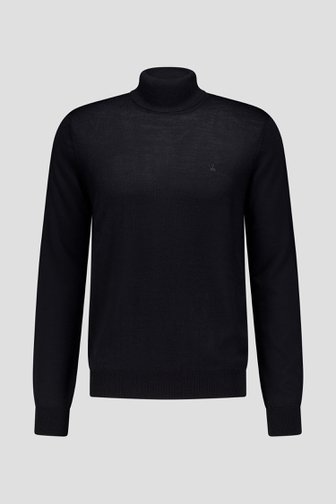 Voorkant van Zwarte trui met rolkraag door Dansaert Black voor Heren