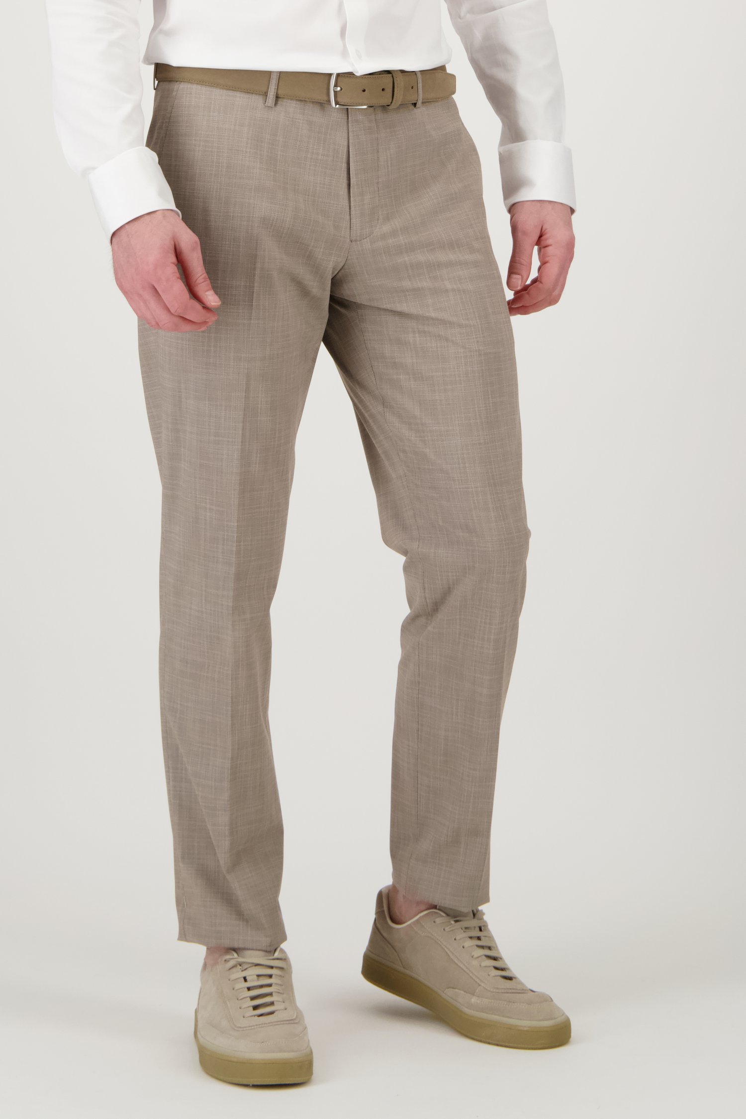 
Beige kostuumbroek – regular fit van Dansaert Black voor Heren