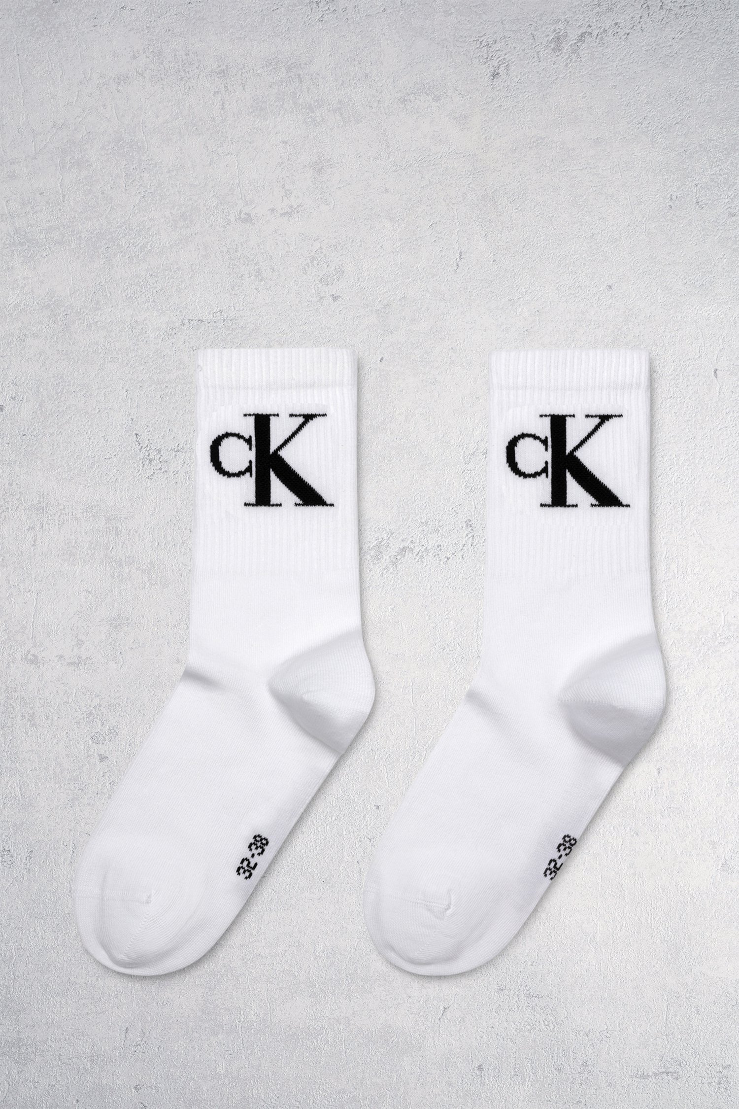 2 paires de chaussettes blanches - taille 35-38  de Calvin Klein pour Femmes