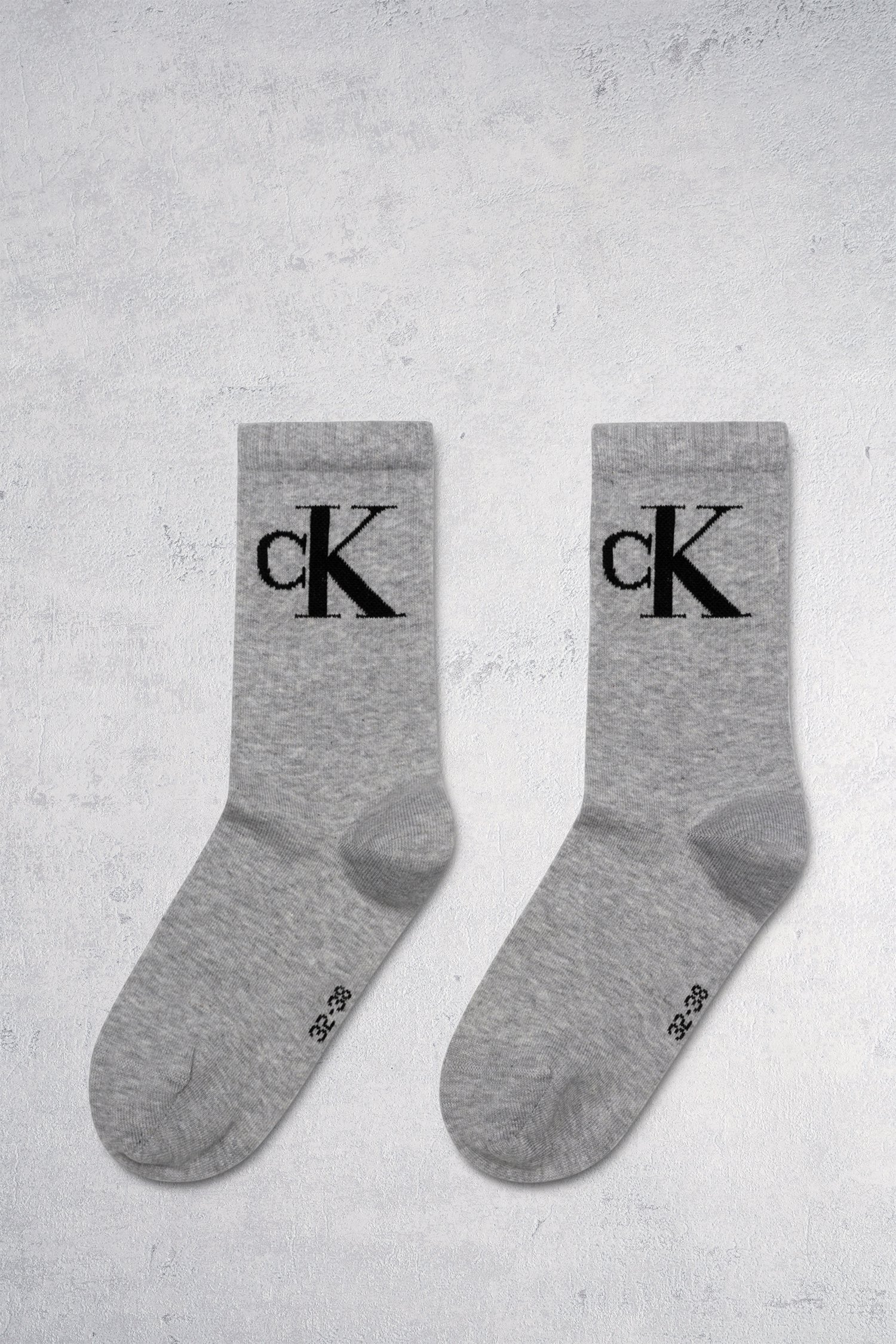 2 paires de chaussettes grises - taille 35-38 de Calvin Klein pour Femmes