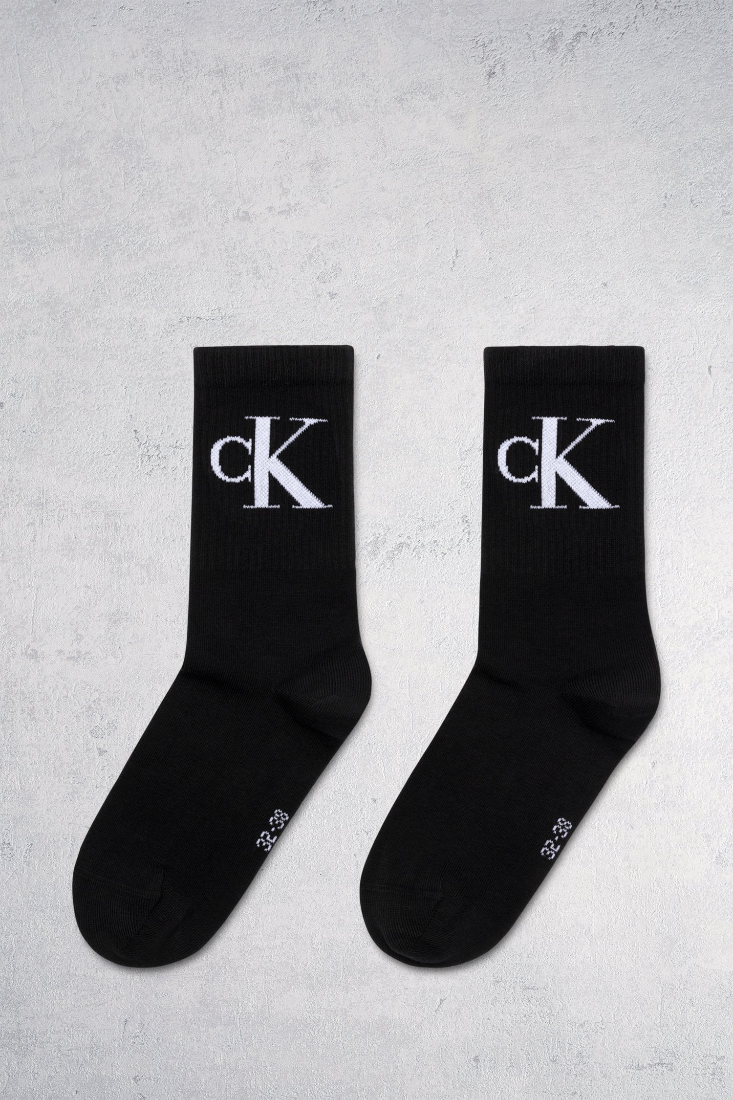 2 paires de chaussettes noires - taille 35-38  de Calvin Klein pour Femmes