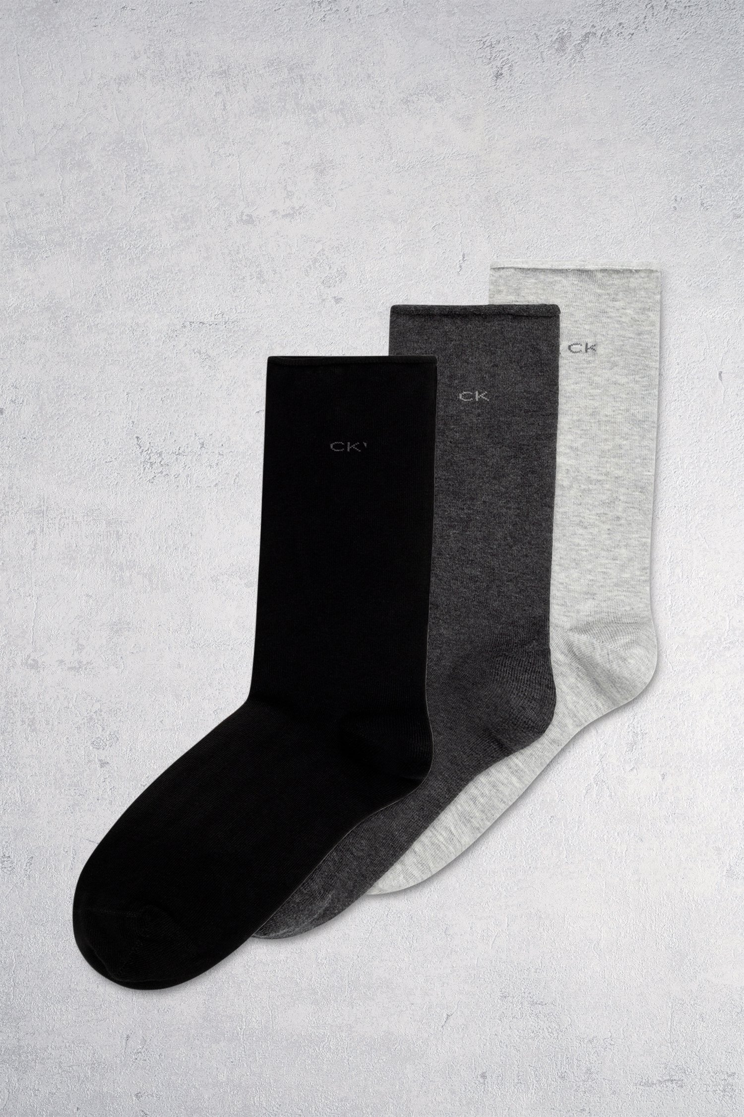 3 paar grijze sokken - one size van Calvin Klein voor Dames