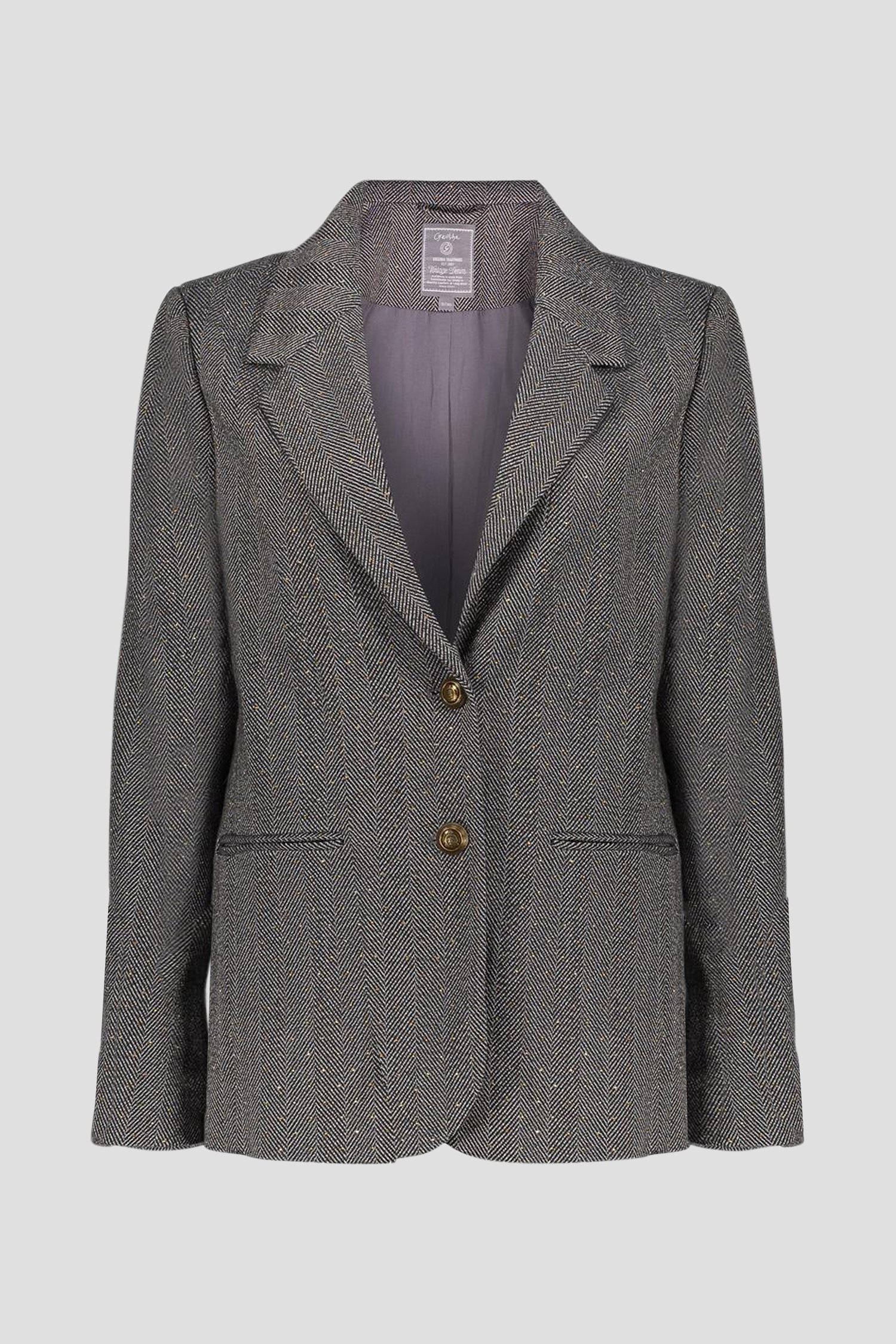 Productfoto 1 van Antraciet blazer met gouden studs door Geisha voor Dames