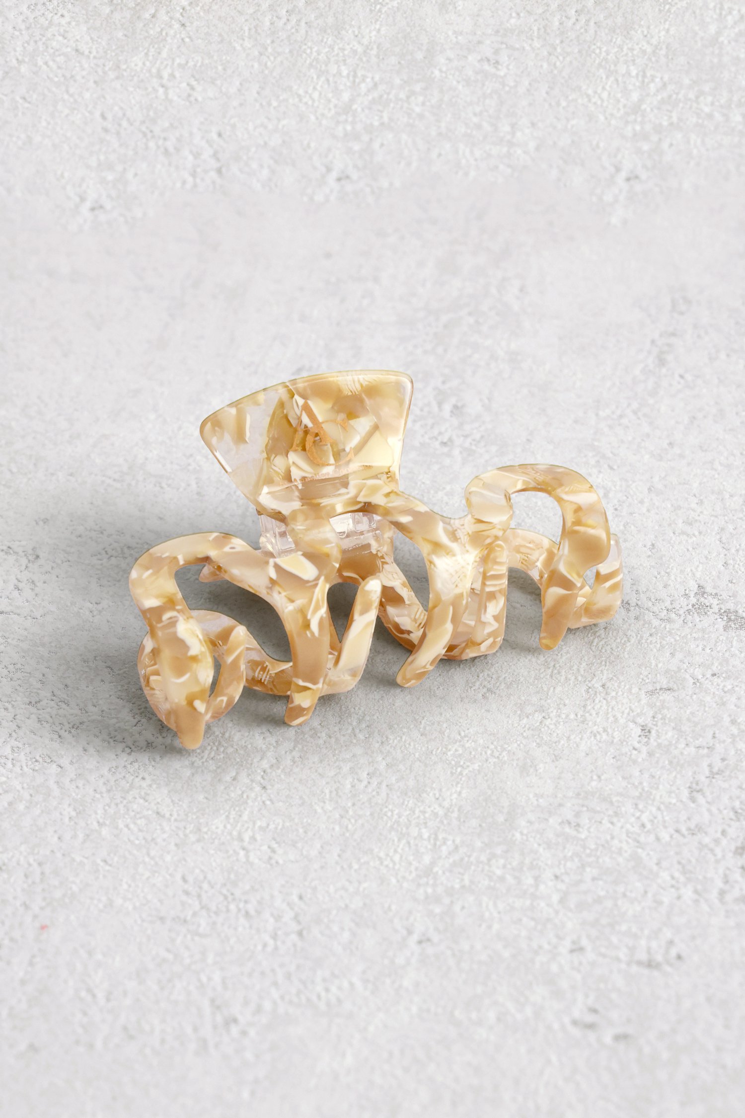 Photo produit 1 de Barrette beige effet marbré de AC by Annelien Coorevits pour Femmes