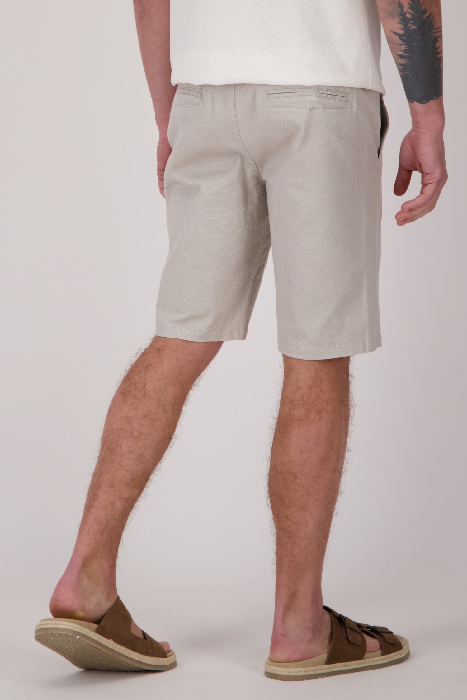 Beige bermuda met stroplint van Bluefields voor Heren