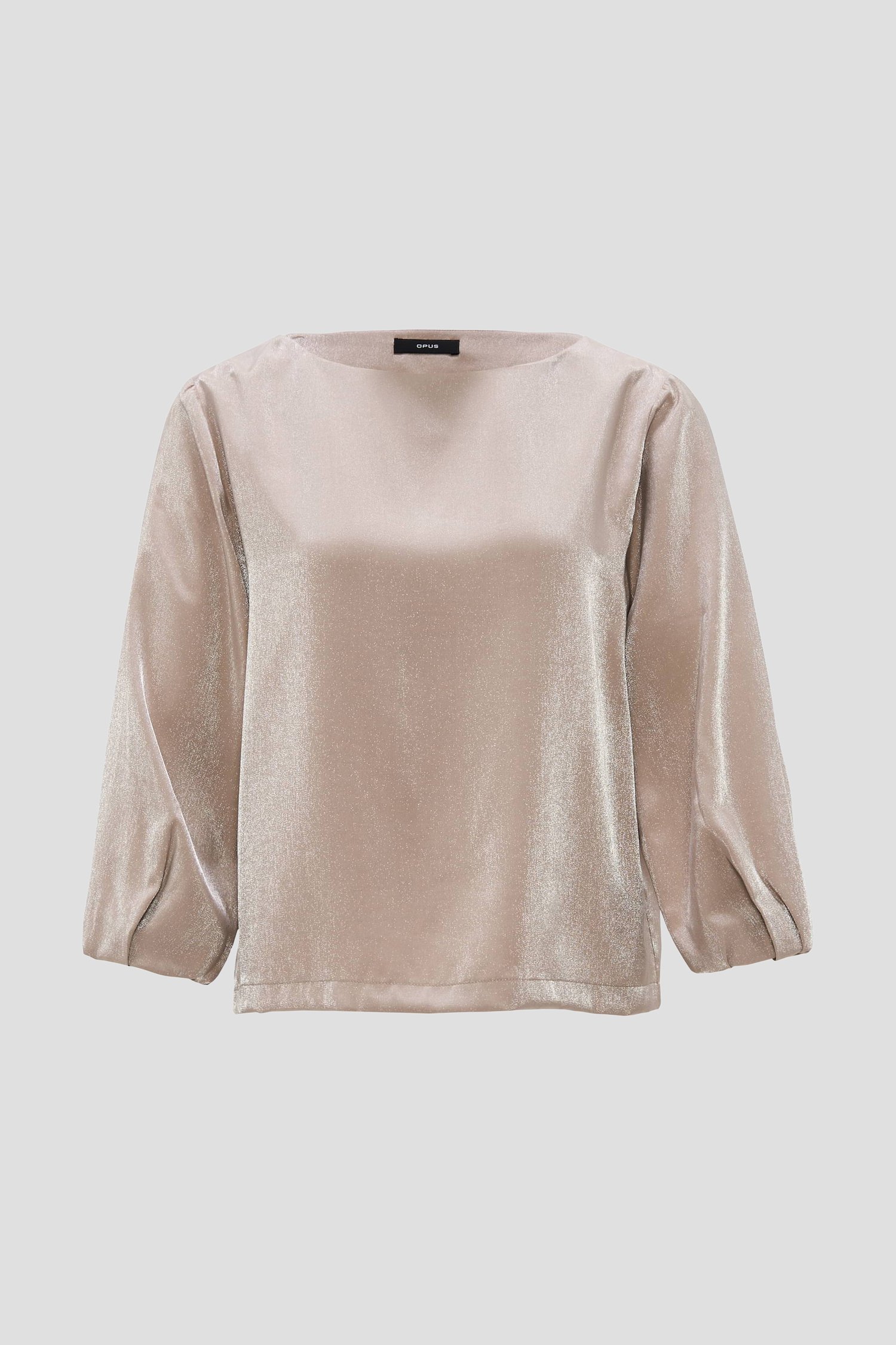 Beige blouse in glitterstof  van Opus voor Dames