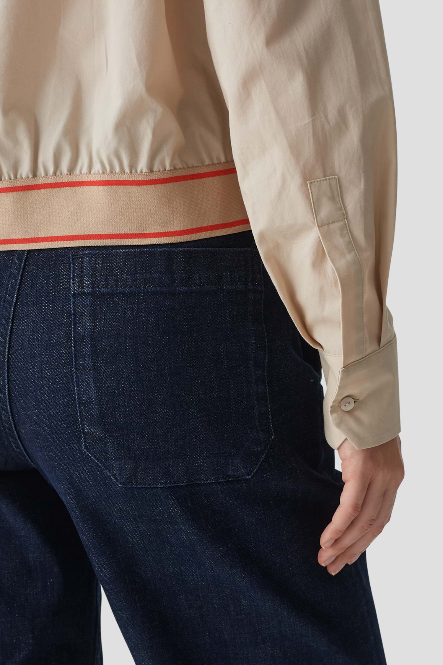 Beige blouse met een kraagje van Opus voor Dames
